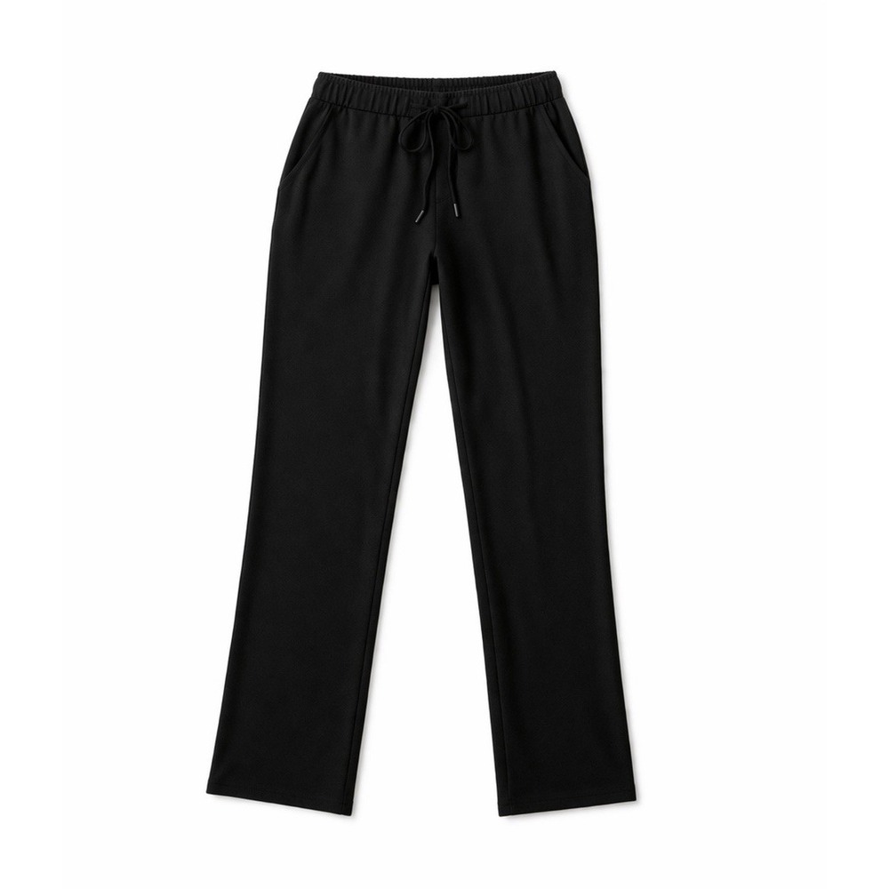 Lululemon On the Fly Cropped Pants Women 4 Black Straight Leg Elastic Athleisure